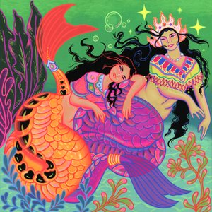 Sapphic Mermaids, 2020 (akryl na panelu)
