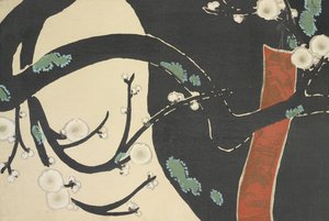 Ume, z Momoyo-gusa od Kamisaka Sekka