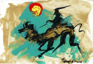 Dynamic Rider Zlatý kůň od Kanat Ibragimov