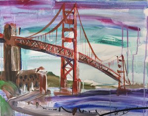 Živý most Golden Gate od Kanat Ibragimov