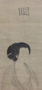 Portrét Lady, pravděpodobně konec 19. století. od Kano Tanbi