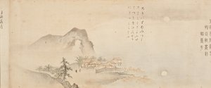 Osm pohledů na řeky Xiao a Xiang, 1675. od Kano Toun