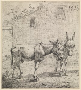 Dva osli od Karel Dujardin
