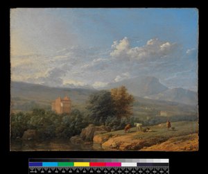 Italská krajina, před 1678 od Karel Dujardin