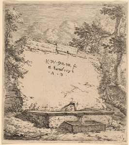Titulní strana s fontánou od Karel Dujardin