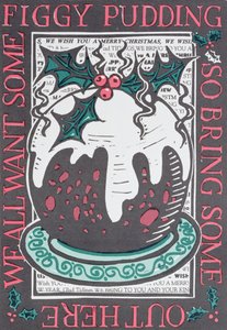 Figgy Pudding, 1998 (linoryt na papíře)