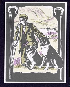 Shepherd Laddie o the Hills, 1997 (linoryt na papíře)