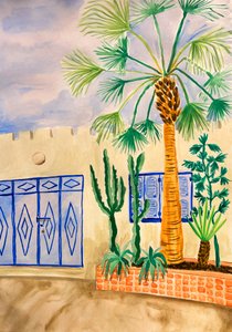 Zahrada Blue Gate Oasis od Karen Menzenbach
