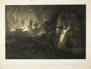 Vysvobození dcer Daniela Boonea a Callawaye, druhá deska z knihy Histoire des Premiere Colons d