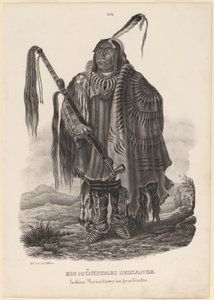 Indián z Monitari od Karl Bodmer