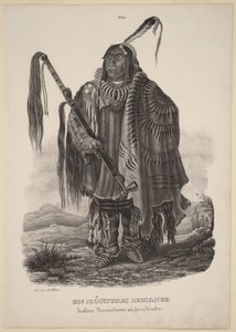 Minitarský indián od Karl Bodmer