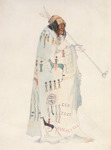 Piegan Blackfeet Man od Karl Bodmer