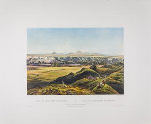 Tableau 44. View of the Rocky Mountains, Bodmer