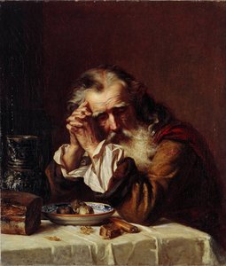 Obraz "Hlava starého muže" od Karla Fjodoroviče Guna (Ghun, Hun, Huhn) (1830-1877) 1872 - Olej na plátně Rozměr 55,5 x 49,5 cm Státní muzeum umění Lotyšské republiky, Riga od Karl Fedorovic Gun