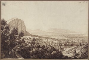 „Pohled na údolí Partinico na Sicílii“ od Karl Friedrich Schinkel