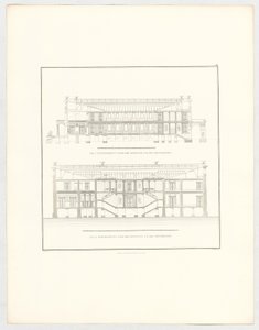 Pohledy na zámek Krzescowice, list 50 ze série „Sbírka architektonických návrhů“ od Karl Friedrich Schinkel
