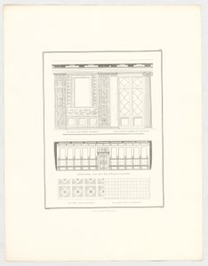 Pohledy na zámek Krzescowice, list 52 ze série „Sbírka architektonických návrhů“ od Karl Friedrich Schinkel