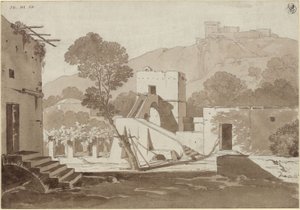Statek u Anacapri od Karl Friedrich Schinkel