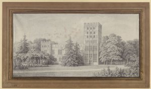 Berlín. Kavalírský dům na Pavím ostrově. Pohled od Karl Friedrich Schinkel