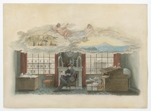 Berlín, Klosterstraße. Obchodní institut. Beuth ve svém služebním bytě od Karl Friedrich Schinkel