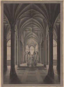 Berlín. Zámek Charlottenburg, zámecký park, mauzoleum královny Luisy. Interiér od Karl Friedrich Schinkel