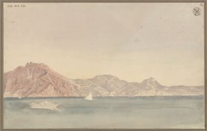 Pohled ze Schinkelova bytu v Neapoli na pobřeží u Sorrenta od Karl Friedrich Schinkel