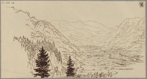 Údolí Gastein od Karl Friedrich Schinkel