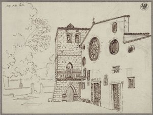 Katedrála San Giusto v Terstu od Karl Friedrich Schinkel