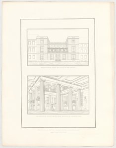 Návrh městské obytné budovy, list 67 ze série „Sbírka architektonických návrhů“ od Karl Friedrich Schinkel