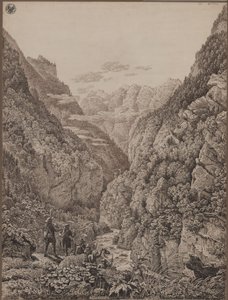 Průsmyk Lueg u Salcburku od Karl Friedrich Schinkel