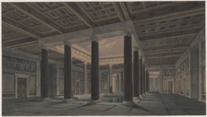 Palác Orianda na Krymu. Antický návrh. Velké atrium od Karl Friedrich Schinkel