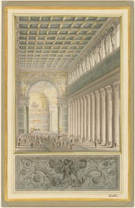 Loď, apsida a křížení katedrály do Berlína od Karl Friedrich Schinkel