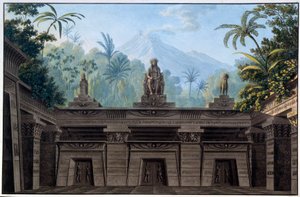 Divadelní výzdoba: Dekor pro operu „La flétna enchante (Die Zauberflote) Wolfganga Amadea Mozarta na libreto Emanuela Schikanedera. Kresba Karla Schinkela (1781 - 1841) od Karl Friedrich Schinkel