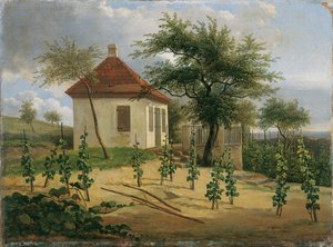 Pavilon na ulici Dr. Körnerova vinice u Loschwitz od Karl Gottfried Traugott Faber