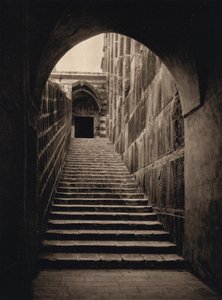 Hebron, Haram, Schody (č/b foto)