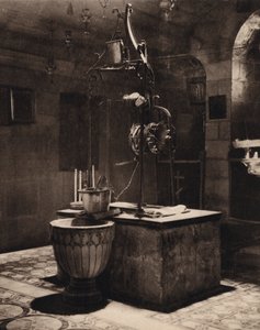 Jakubova studna u Sichemu (černobílá fotografie)