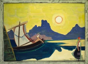 Jezero a hory od Karl Hofer