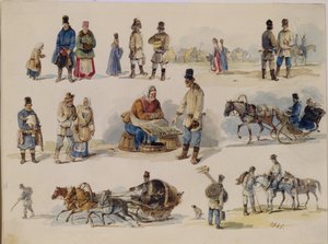 Lidové typy Ruska, 1845