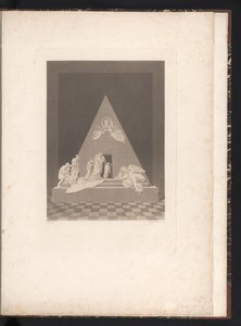 Čelní pohled na pohřební památník Pohřební pomník Marie Christiny, arcivévodkyně Rakouska, v Augustinerkirche ve Vídni (název série) od Karl Joseph Aloys Agricola