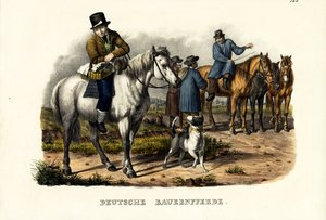 Němečtí farmáři, 1824 od Karl Joseph Brodtmann