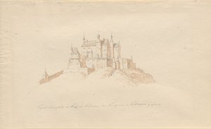Zámek Landstuhl nar. Kaisers, Lautern, princové v. kvůli Sickingenu od Karl Julius Von Leypold