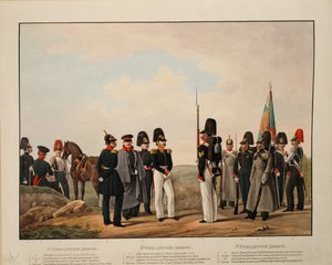 Ruská 1., 2. a 3. granátnická divize, 1845-1855 od Karl Karlovich Piratsky