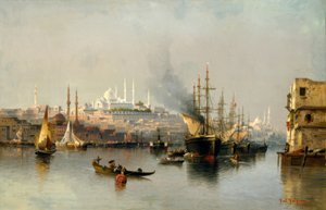 Pohled na Konstantinopol ze Zlatého rohu