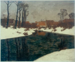 Zimní den v Rheinhessen od Karl Kustner