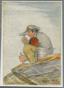 Stone Worker, 1864 (wc nad černým podkresem média)