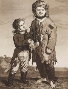 Mladí žebráci, kolem roku 1800.
