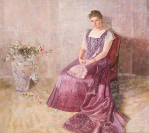 Fialové státní šaty. manželka Birkenreuth
