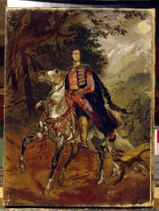 Portrét hraběte Anatole Nikolajeviče Děmidova (Demidoff), prvního prince ze San Donato (1812-1870). Obraz Karla Pavloviče Briullova (Bryullov) (1799-1852), olej na plátně, kolem roku 1831. Ruské umění od Karl Pavlovich Bryullov