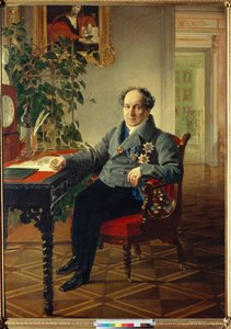 Portrét prince Alexandra Nikolajeviče Golitsyna (1773-1844) (Portrét prince Alexandra Nikolajeviče Golitsyna (1773-1844) - obraz Karla Briullova (Bryullov) (1799-1852) od Karl Pavlovich Bryullov