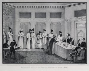 Podepsání smlouvy Turkmenchay, 1828